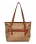 COACH (コーチ) シグネチャー/トートバッグ ブラウン：15000円