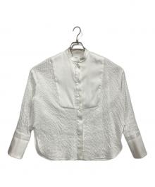 shirocon（シロコン）の古着「タキシードリボンブラウス」｜ホワイト