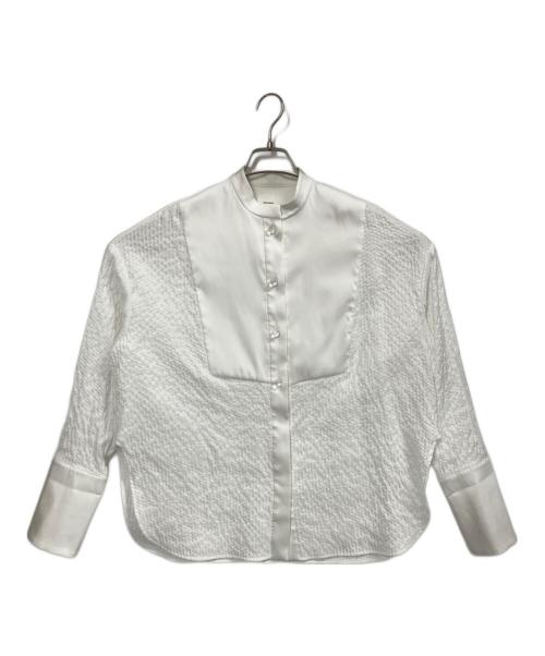 shirocon（シロコン）shirocon (シロコン) タキシードリボンブラウス ホワイト サイズ:36の古着・服飾アイテム