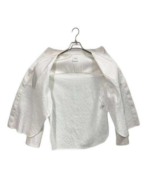 shirocon（シロコン）shirocon (シロコン) タキシードリボンブラウス ホワイト サイズ:36の古着・服飾アイテム