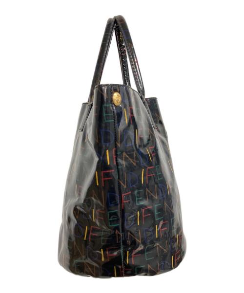 FENDI（フェンディ）FENDI (フェンディ) ビニールハンドバッグ ブラックの古着・服飾アイテム