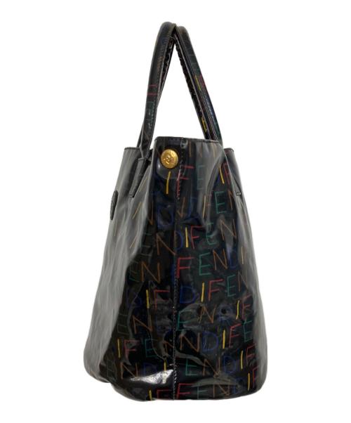 FENDI（フェンディ）FENDI (フェンディ) ビニールハンドバッグ ブラックの古着・服飾アイテム