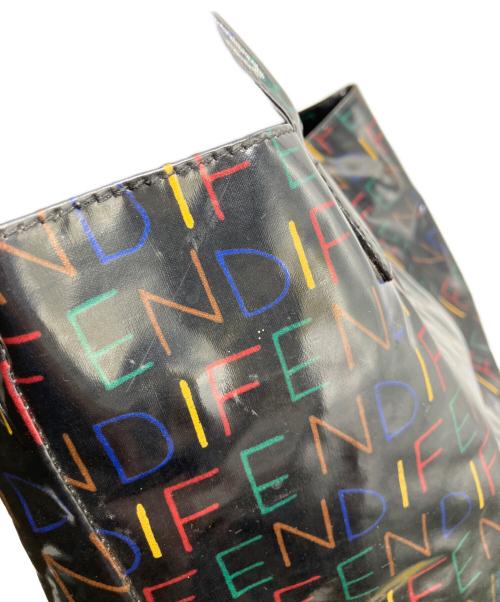FENDI（フェンディ）FENDI (フェンディ) ビニールハンドバッグ ブラックの古着・服飾アイテム