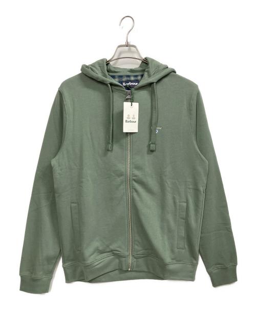 Barbour（バブアー）Barbour (バブアー) Wallington Men's Zip Hoodie ライトグリーン サイズ:Mの古着・服飾アイテム