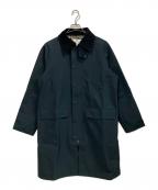 Barbourバブアー）の古着「2レイヤー ロングコート」｜ネイビー