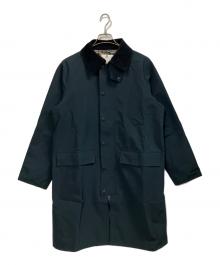 Barbour（バブアー）の古着「2レイヤー ロングコート」｜ネイビー