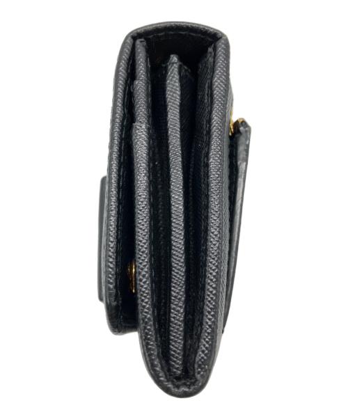 PRADA（プラダ）PRADA (プラダ) サフィアーノ リボン 長財布 ブラックの古着・服飾アイテム
