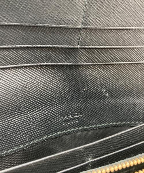 PRADA（プラダ）PRADA (プラダ) サフィアーノ リボン 長財布 ブラックの古着・服飾アイテム