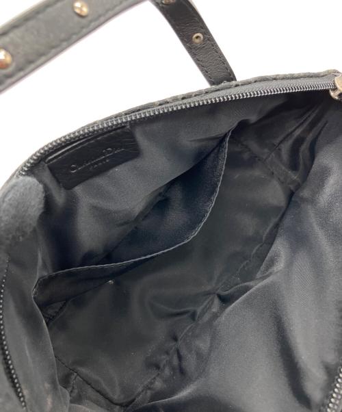 Christian Dior（クリスチャン ディオール）Christian Dior (クリスチャン ディオール) トロッター ミニハンドバッグ ブラックの古着・服飾アイテム