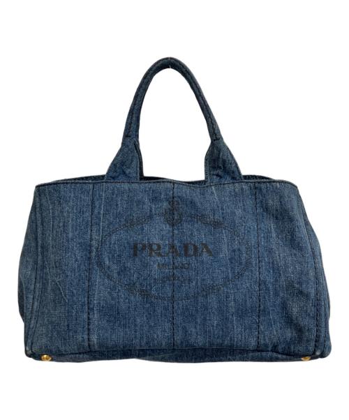 PRADA（プラダ）PRADA (プラダ) カナパ M /ハンドバッグ インディゴの古着・服飾アイテム