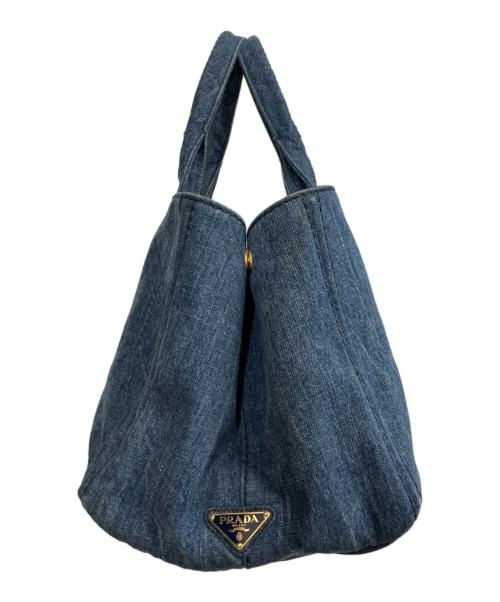 PRADA（プラダ）PRADA (プラダ) カナパ M /ハンドバッグ インディゴの古着・服飾アイテム