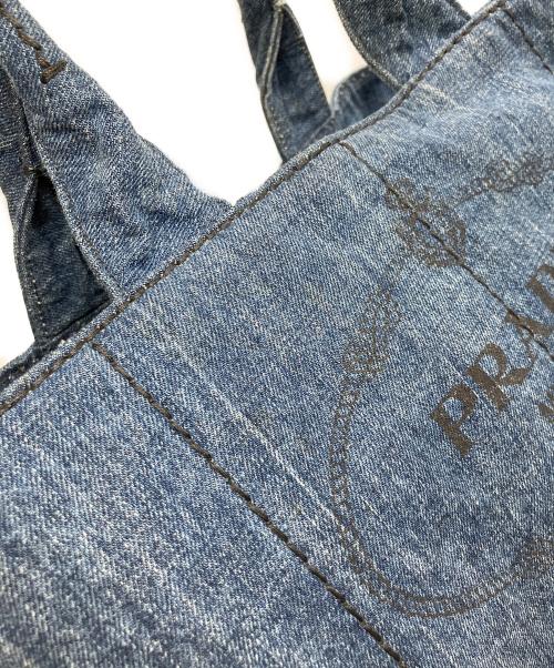 PRADA（プラダ）PRADA (プラダ) カナパ M /ハンドバッグ インディゴの古着・服飾アイテム