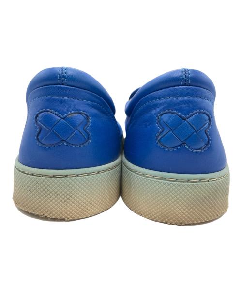 BOTTEGA VENETA（ボッテガベネタ）BOTTEGA VENETA (ボッテガベネタ) イントレチャートスリッポン ブルー サイズ:26㎝の古着・服飾アイテム