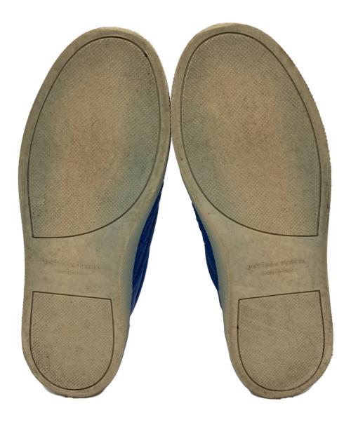 BOTTEGA VENETA（ボッテガベネタ）BOTTEGA VENETA (ボッテガベネタ) イントレチャートスリッポン ブルー サイズ:26㎝の古着・服飾アイテム