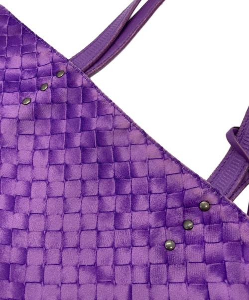 BOTTEGA VENETA（ボッテガベネタ）BOTTEGA VENETA (ボッテガベネタ) トートバッグ パープルの古着・服飾アイテム