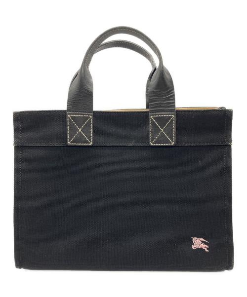 BURBERRY BLUE LABEL（バーバリー ブルー レーベル）BURBERRY BLUE LABEL (バーバリー ブルー レーベル) トートバッグ ブラックの古着・服飾アイテム
