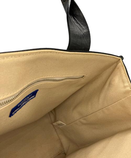BURBERRY BLUE LABEL（バーバリー ブルー レーベル）BURBERRY BLUE LABEL (バーバリー ブルー レーベル) トートバッグ ブラックの古着・服飾アイテム
