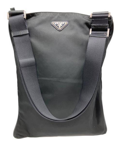 PRADA（プラダ）PRADA (プラダ) ナイロンショルダーバッグ ブラックの古着・服飾アイテム