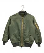 MARKAマーカ）の古着「REVERSIBLE LONG MA-1 / リバーシブル MA-1ジャケット」｜カーキ