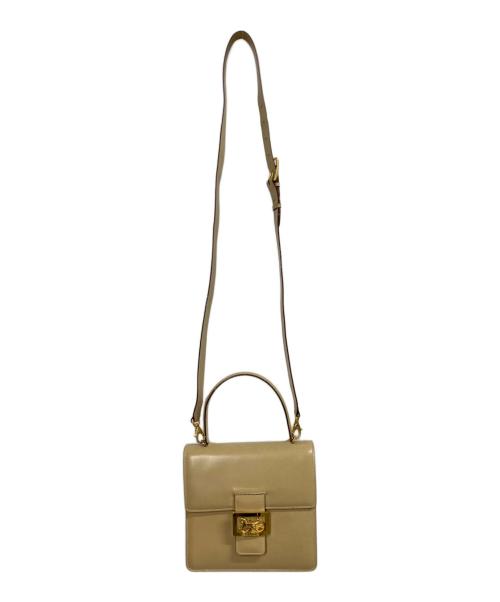 CELINE（セリーヌ）CELINE (セリーヌ) オールドセリーヌ 馬車金具 2WAYバッグ ベージュの古着・服飾アイテム