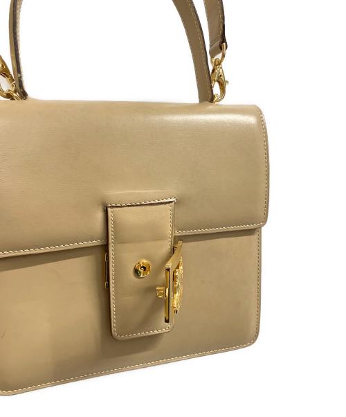 CELINE（セリーヌ）CELINE (セリーヌ) オールドセリーヌ 馬車金具 2WAYバッグ ベージュの古着・服飾アイテム