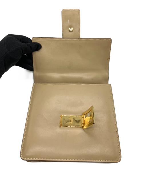 CELINE（セリーヌ）CELINE (セリーヌ) オールドセリーヌ 馬車金具 2WAYバッグ ベージュの古着・服飾アイテム