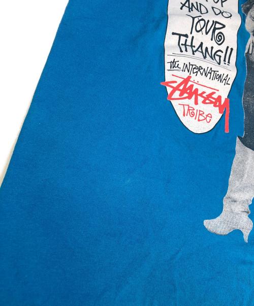 stussy（ステューシー）stussy (ステューシー) BIG BOY TEE ブルー サイズ:Lの古着・服飾アイテム