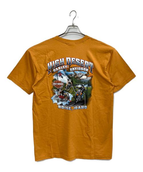 HARLEY-DAVIDSON（ハーレーダビッドソン）HARLEY-DAVIDSON (ハーレーダビッドソン) プリントTシャツ ブラウン サイズ:Lの古着・服飾アイテム