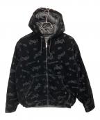 AVIREXアヴィレックス）の古着「FLOCKING DENIM ACTIVE PARKA」｜ブラック