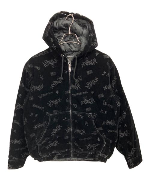 AVIREX（アヴィレックス）AVIREX (アヴィレックス) FLOCKING DENIM ACTIVE PARKA ブラック サイズ:Mの古着・服飾アイテム