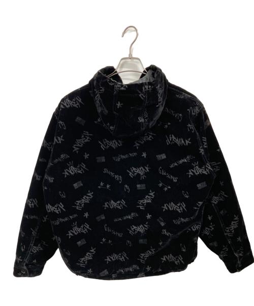 AVIREX（アヴィレックス）AVIREX (アヴィレックス) FLOCKING DENIM ACTIVE PARKA ブラック サイズ:Mの古着・服飾アイテム
