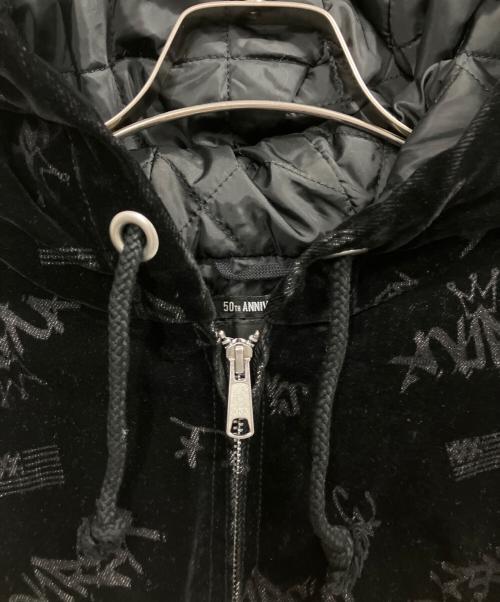 AVIREX（アヴィレックス）AVIREX (アヴィレックス) FLOCKING DENIM ACTIVE PARKA ブラック サイズ:Mの古着・服飾アイテム