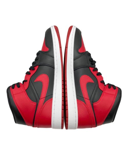 NIKE（ナイキ）NIKE (ナイキ) Air Jordan 1 Mid(エアジョーダン1 ミッド) ブラック×レッド サイズ:28㎝の古着・服飾アイテム