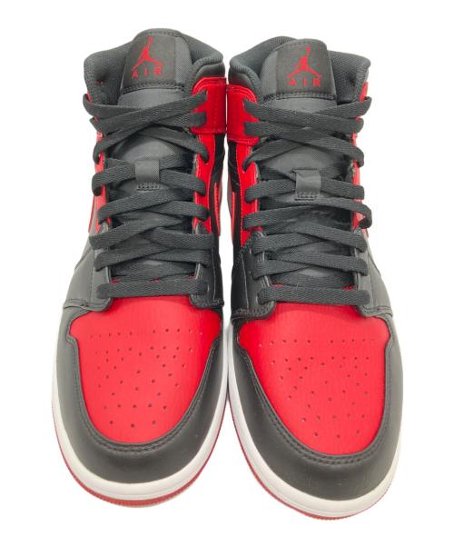 NIKE（ナイキ）NIKE (ナイキ) Air Jordan 1 Mid(エアジョーダン1 ミッド) ブラック×レッド サイズ:28㎝の古着・服飾アイテム