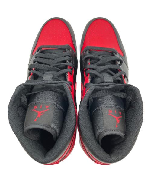 NIKE（ナイキ）NIKE (ナイキ) Air Jordan 1 Mid(エアジョーダン1 ミッド) ブラック×レッド サイズ:28㎝の古着・服飾アイテム