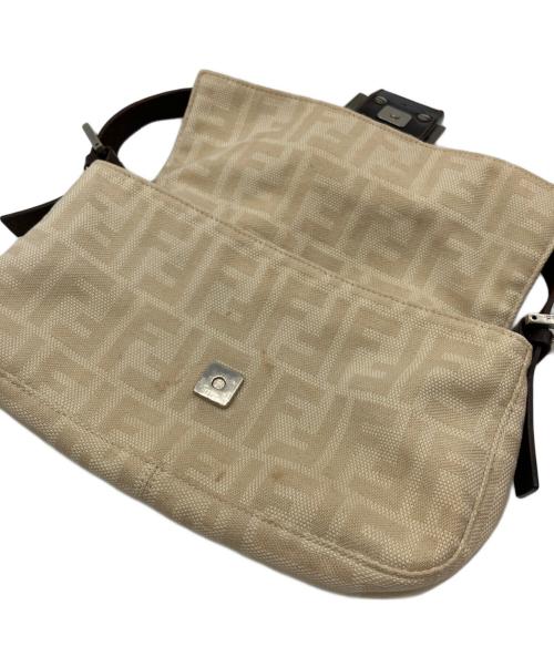FENDI（フェンディ）FENDI (フェンディ) ズッカ マンマバケット アイボリー×ブラウンの古着・服飾アイテム