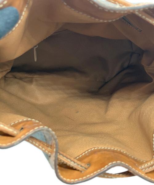 CELINE（セリーヌ）CELINE (セリーヌ) 巾着ショルダーバッグ ブラウンの古着・服飾アイテム