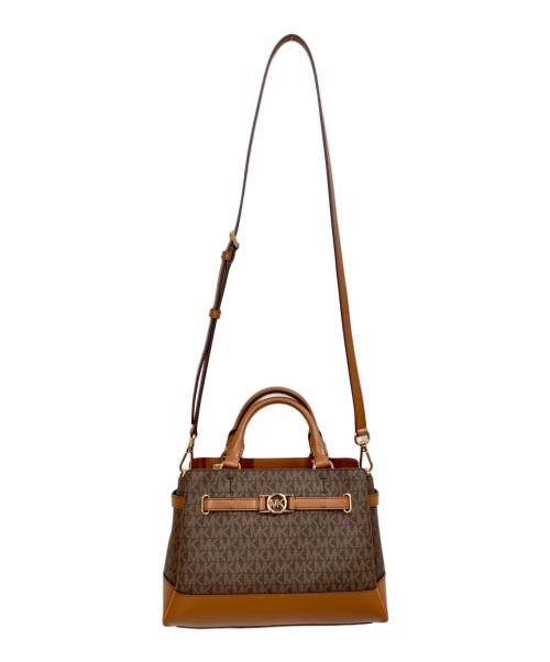 MICHAEL KORS（マイケルコース）MICHAEL KORS (マイケルコース) 2WAYバッグ ブラウンの古着・服飾アイテム