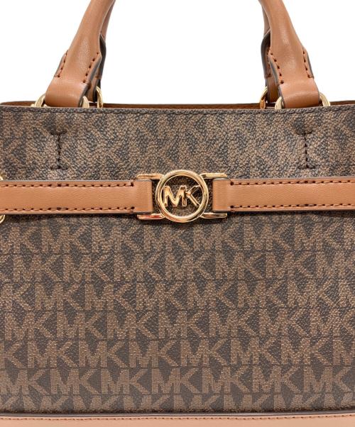 MICHAEL KORS（マイケルコース）MICHAEL KORS (マイケルコース) 2WAYバッグ ブラウンの古着・服飾アイテム