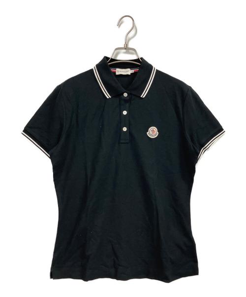 MONCLER（モンクレール）MONCLER (モンクレール) ポロシャツ ブラック サイズ:Lの古着・服飾アイテム