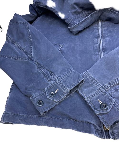 POLO RALPH LAUREN（ポロ・ラルフローレン）POLO RALPH LAUREN (ポロ・ラルフローレン) エルボーパッチドリズラージャケット ブルー サイズ:XXLの古着・服飾アイテム