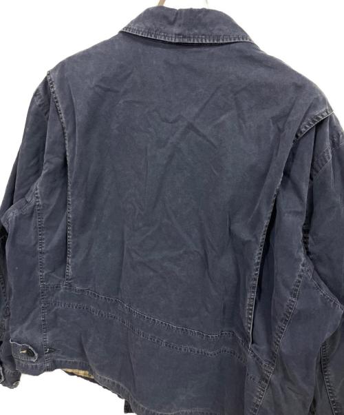 POLO RALPH LAUREN（ポロ・ラルフローレン）POLO RALPH LAUREN (ポロ・ラルフローレン) エルボーパッチドリズラージャケット ブルー サイズ:XXLの古着・服飾アイテム