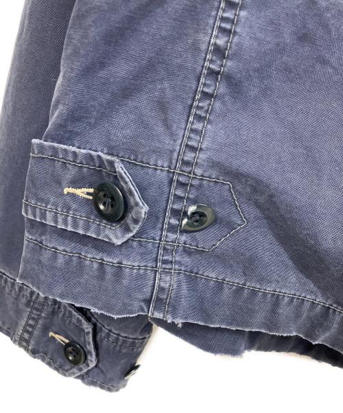 POLO RALPH LAUREN（ポロ・ラルフローレン）POLO RALPH LAUREN (ポロ・ラルフローレン) エルボーパッチドリズラージャケット ブルー サイズ:XXLの古着・服飾アイテム