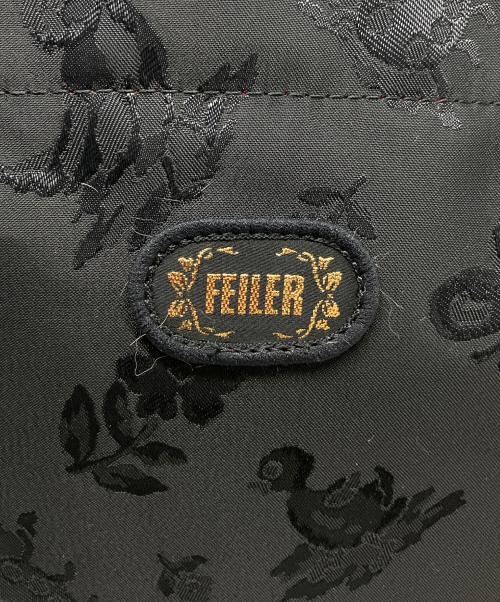 FEILER（フェイラー）FEILER (フェイラー) ハイジ　ハンドバッグ ブラックの古着・服飾アイテム