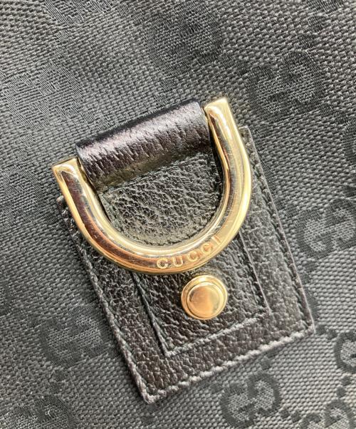 GUCCI（グッチ）GUCCI (グッチ) Abbey / GGセミショルダーバッグ ブラックの古着・服飾アイテム