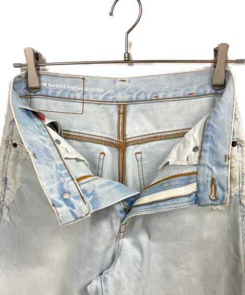 DIESEL（ディーゼル）DIESEL (ディーゼル) ダメージ加工デニムパンツ インディゴ サイズ:W25の古着・服飾アイテム