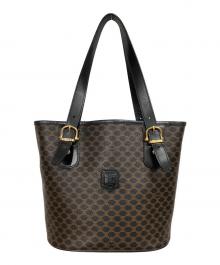 CELINE（セリーヌ）の古着「マカダム トートバッグ」｜ブラウン