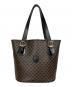 CELINE（セリーヌ）の古着「マカダム トートバッグ」｜ブラウン