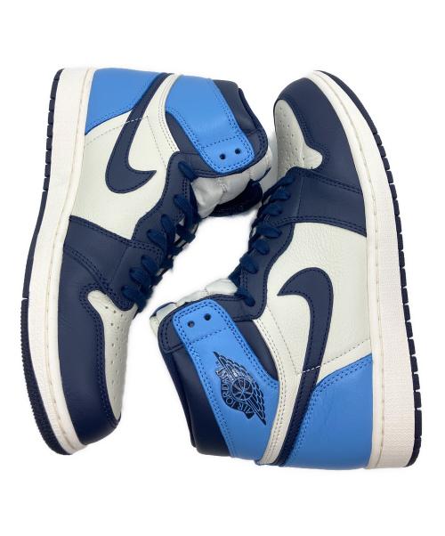 NIKE（ナイキ）NIKE (ナイキ) Air jordan 1 retro high og / ハイカットスニーカー ホワイト×ブルー サイズ:27.5の古着・服飾アイテム