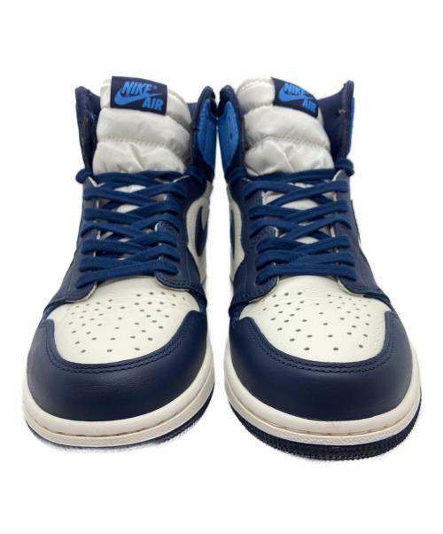 NIKE（ナイキ）NIKE (ナイキ) Air jordan 1 retro high og / ハイカットスニーカー ホワイト×ブルー サイズ:27.5の古着・服飾アイテム